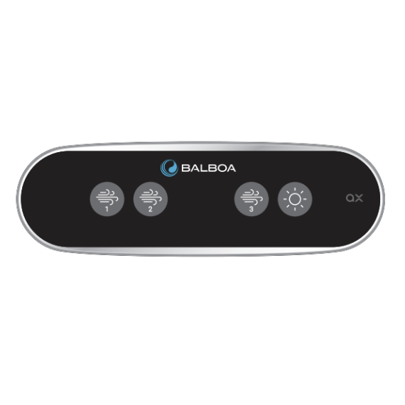 Balboa AX40 Control Panel Overlay – Jets & Light
