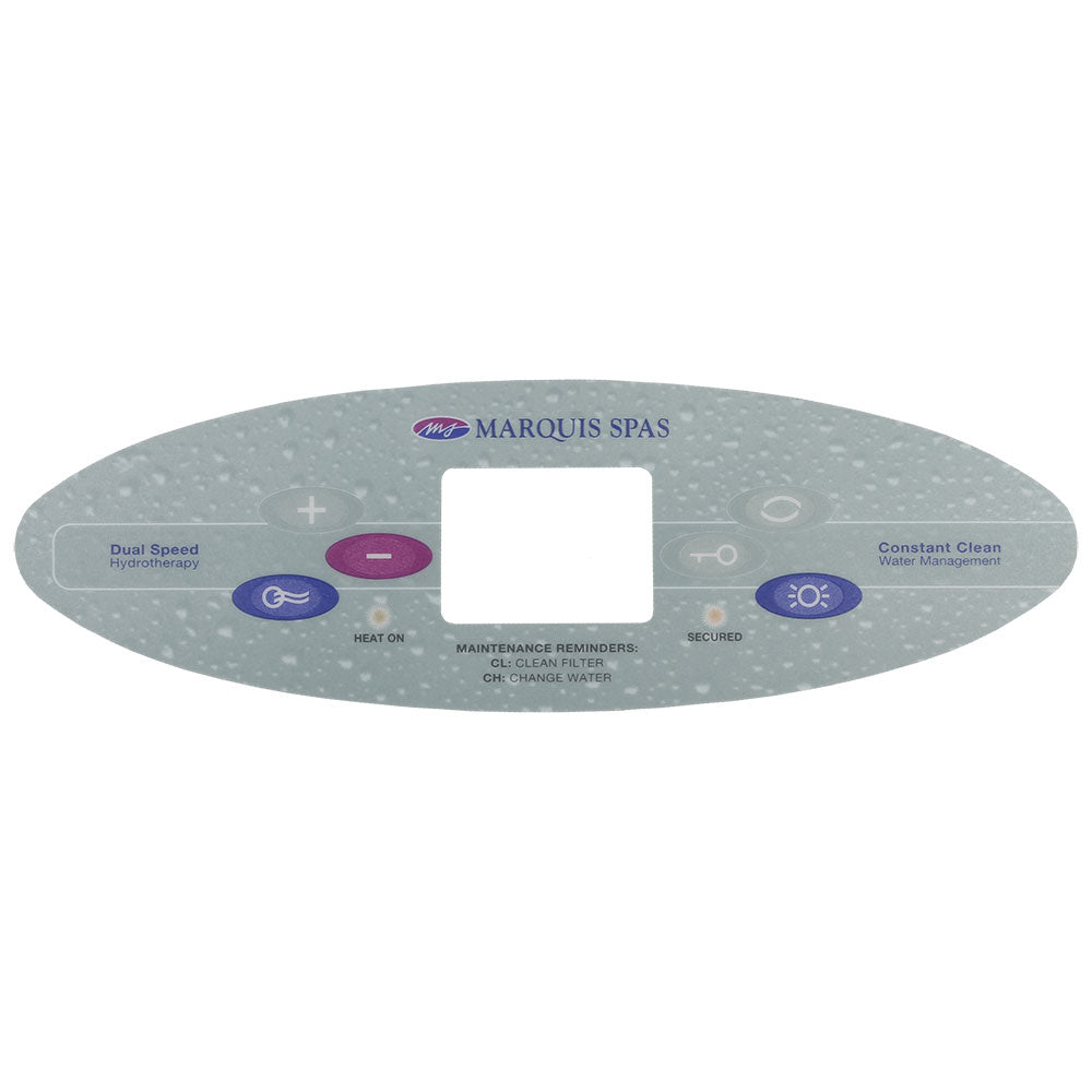 (650-0520) Marquis Spas Overlay Large Control Panel 2003