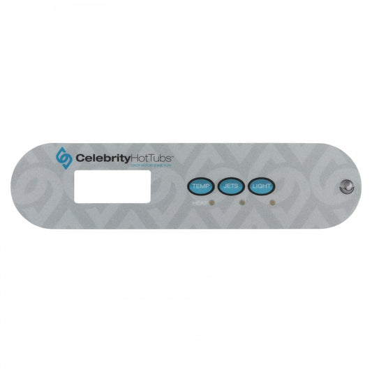 (650-0739) Marquis Spas Overlay Celebrity 3 buttons 1 Pump 2014