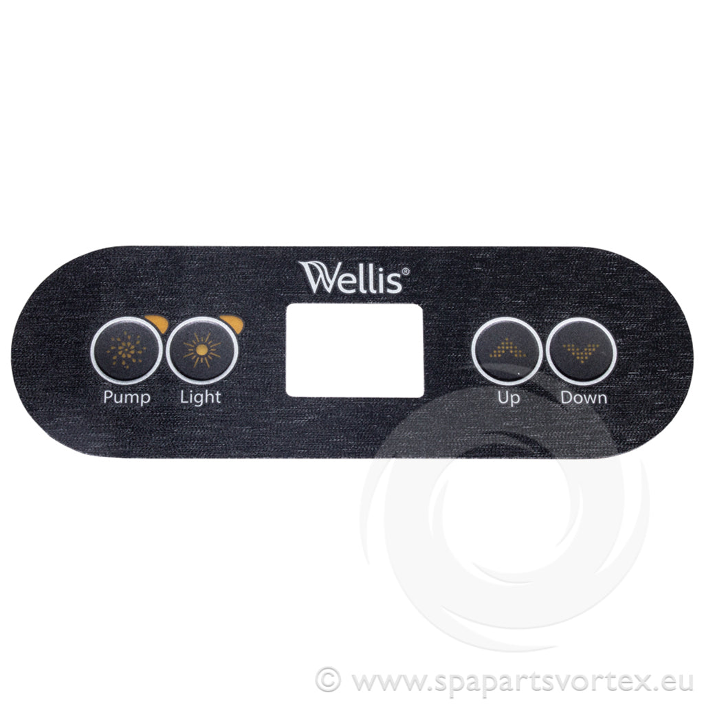 Wellis One Pump Control Panel Overlay Black