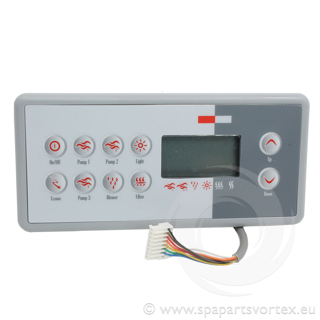 Gecko TSC-8 10 Button Topside Control 3 Pumps
