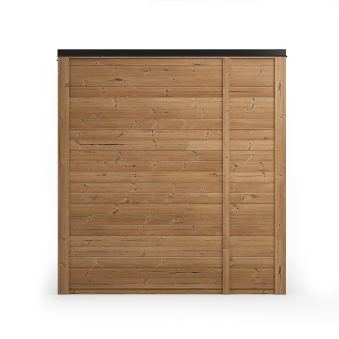 SaunaSupply AAPO Thermowood Outdoor Sauna & Shower (with roofing material) - 4 Person