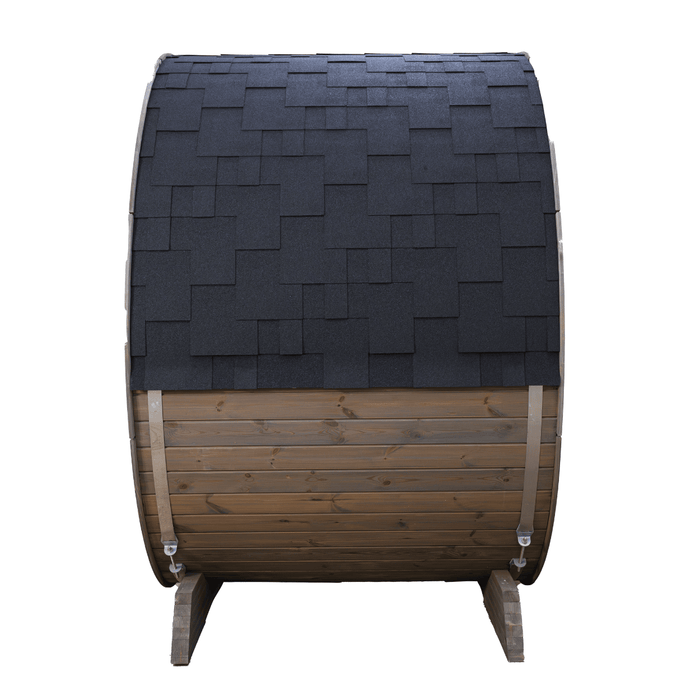 SaunaSupply KLAABU Deluxe Thermowood Outdoor Barrel Sauna - 4 People