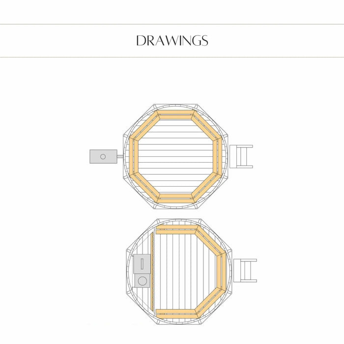 6-8 Person Traditional Finnish Hot Tub