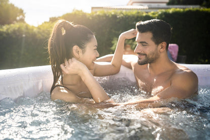 Ryny Ibiza AirJet hot tub backyard patio setting