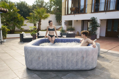 Lay-Z-Spa AirJet massage system close-up in hot tub