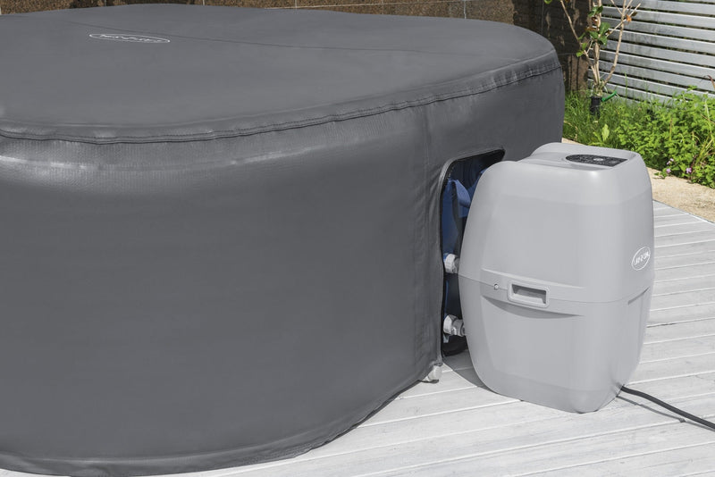 Square hot tub thermal cover insulation close up