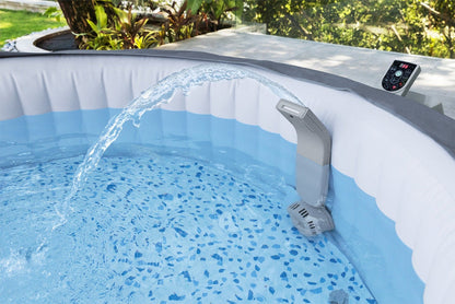 Soothing LED waterfall close up water cascade