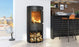 TermaTech TT21R Contemporary Wood Burning Stove 5kW Black