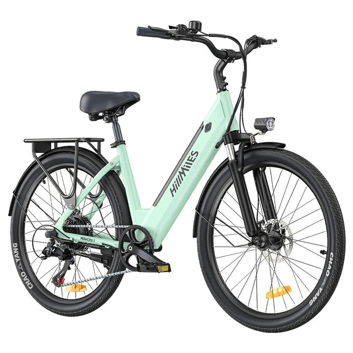 HillMiles MileCity 1 Electric Bike 36V 13AH 250W Motor 26-Inch – Green