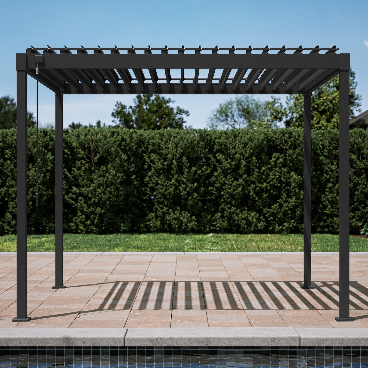 Mirador Pergola — 10'×10' | Latte & Charcoal