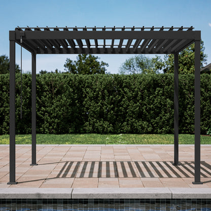 Mirador Pergola — 10'×10' | Latte & Charcoal