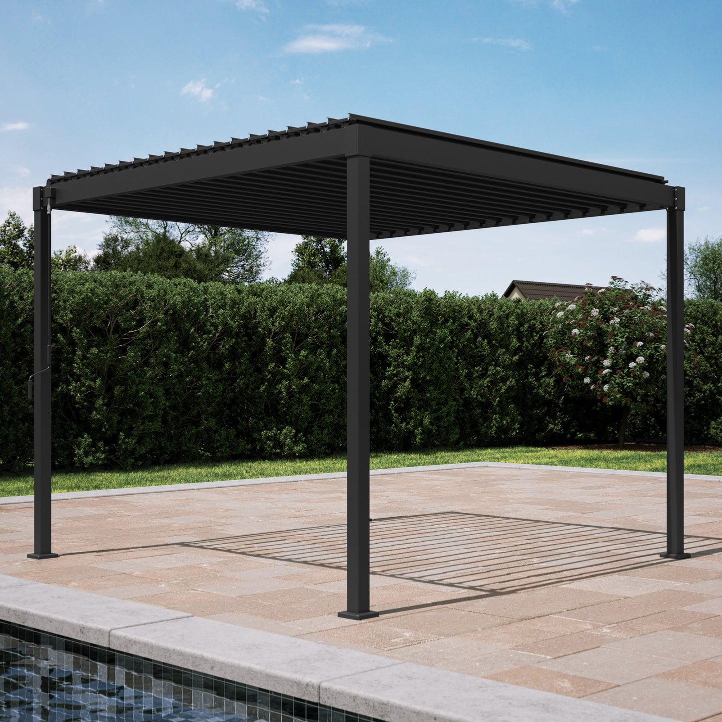 Mirador Pergola — 10'×10' | Latte & Charcoal