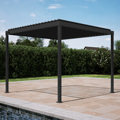 Mirador Pergola — 10'×10' | Latte & Charcoal