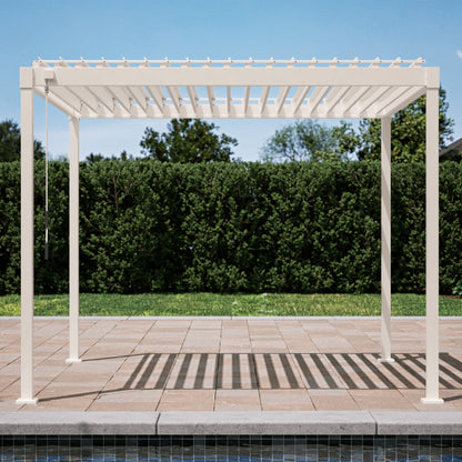 Mirador Pergola — 10'×10' | Latte & Charcoal