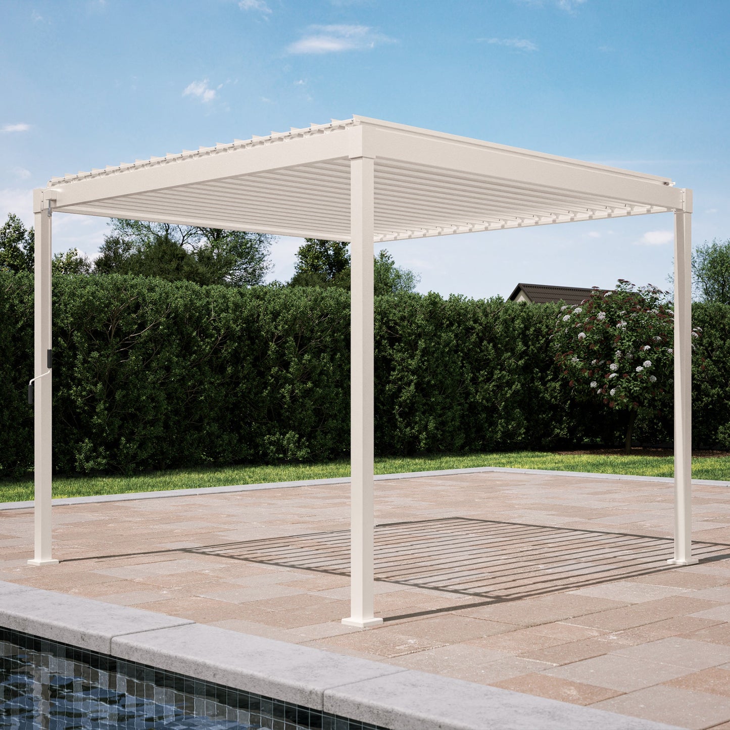 Mirador Pergola — 10'×10' | Latte & Charcoal