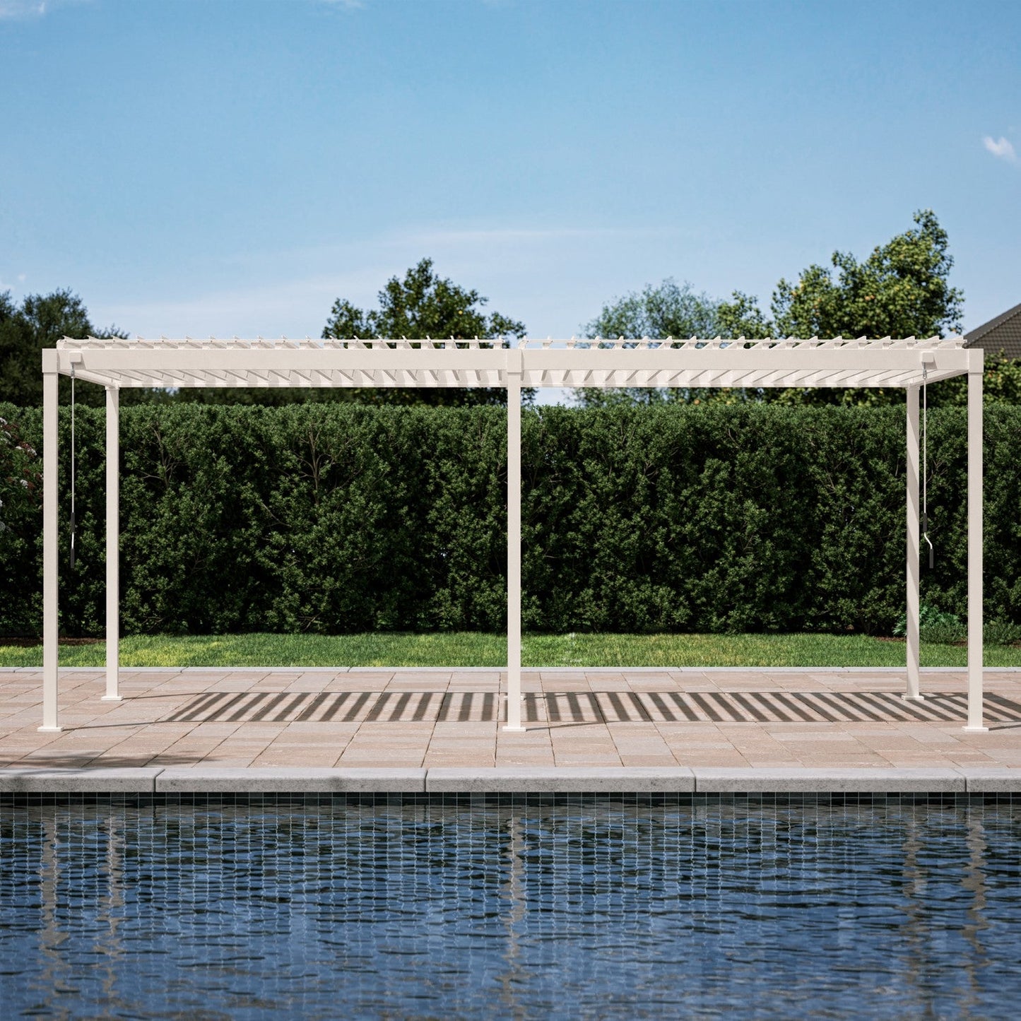 Mirador Pergola — 10'×20' | Latte & Charcoal