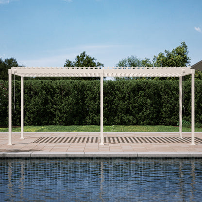 Mirador Pergola — 10'×20' | Charcoal & Latte