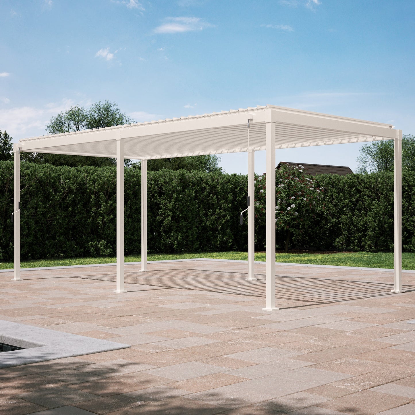Mirador Pergola — 10'×20' | Latte & Charcoal