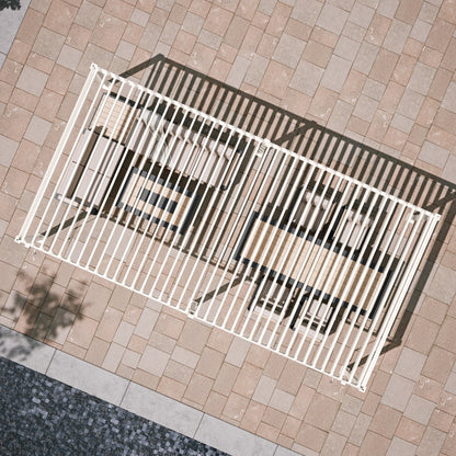 Mirador Pergola — 10'×20' | Charcoal & Latte
