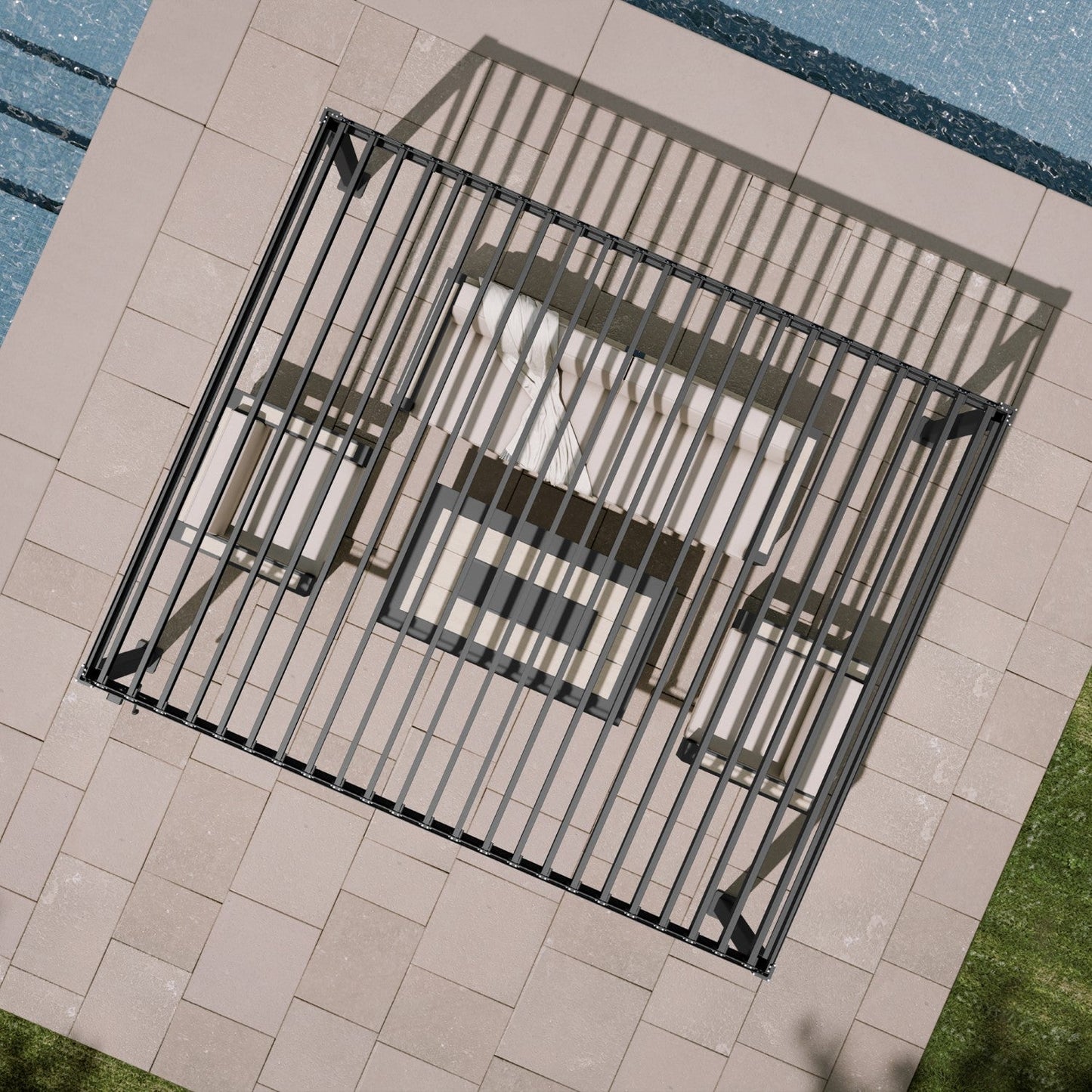 Mirador  Pergola — 10'×12' | Charcoal