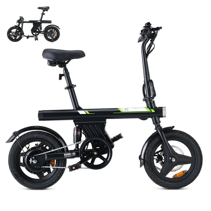 [EU DIRECT] isinwheel U1 Electric Bike 36V 7.8AH 250W Motor Recommended Top Speed 25KM/H 14inch Tire 35-45KM Max Mileage 120KG Max Load