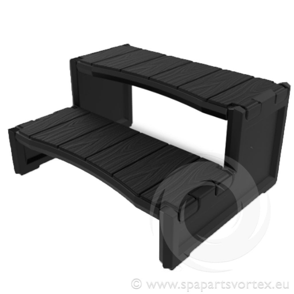 Your Spa EZY Steps Black 2-tier hot tub steps