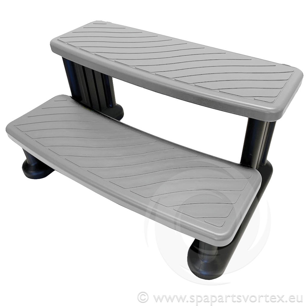 Vian Spa Steps grey 2-tier hot tub steps