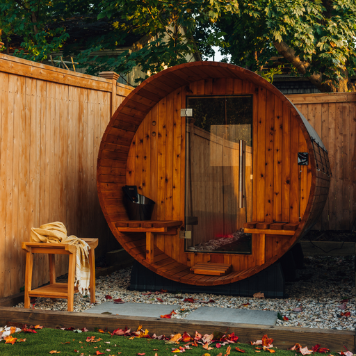 2 Person Canopy Barrel Sauna