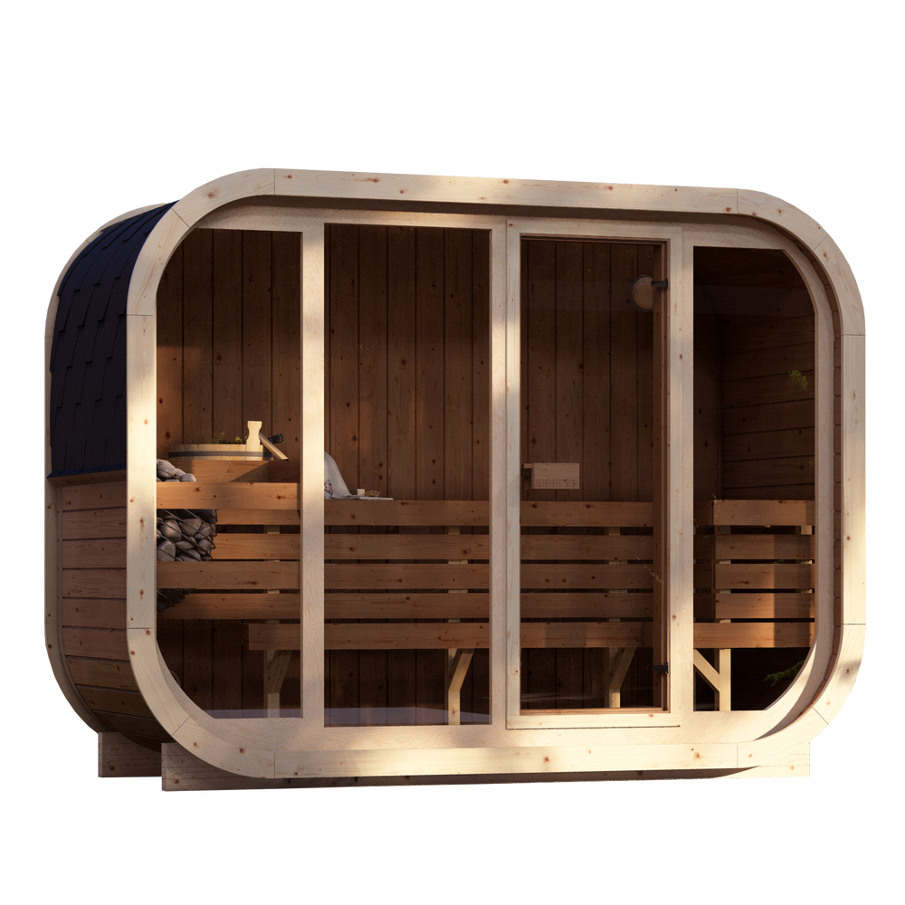 SaunaSupply ALLA H2 Thermowood Outdoor Sauna - 4 Person