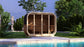 SaunaSupply ALLA H2 Thermowood Outdoor Sauna - 4 Person