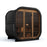 SaunaSupply EKE 160 Black Edition Thermowood Outdoor Cube Sauna - 3/4 Person
