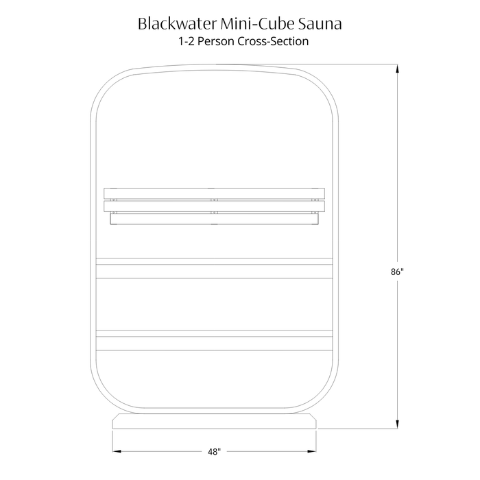 1-2 Person Mini-Cube Sauna