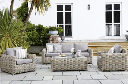 Amalfi 5-seater rattan outdoor furniture set full view