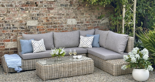 Amalfi Collection Outdoor Large Corner Set full view