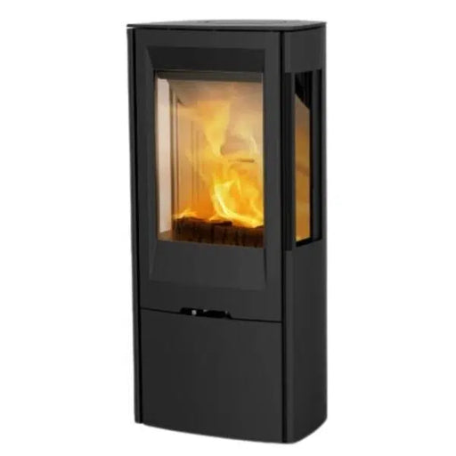 TermaTech TT30G Classic Cast Iron Wood Burning Stove with Side Glass