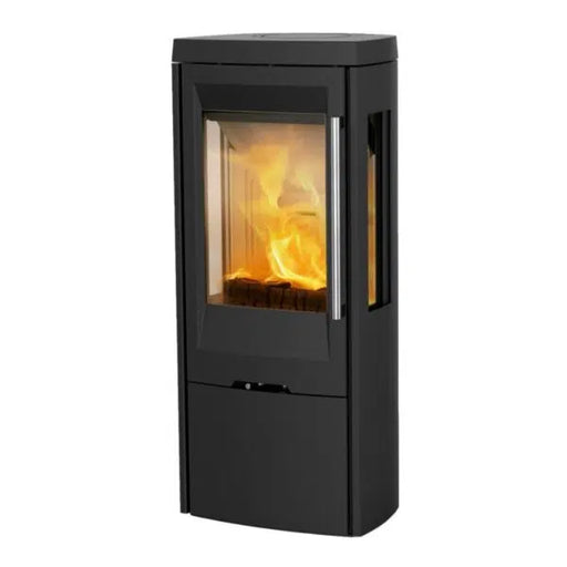 TermaTech TT30G Contemporary Wood Burning Stove with Triple-Sided Glass