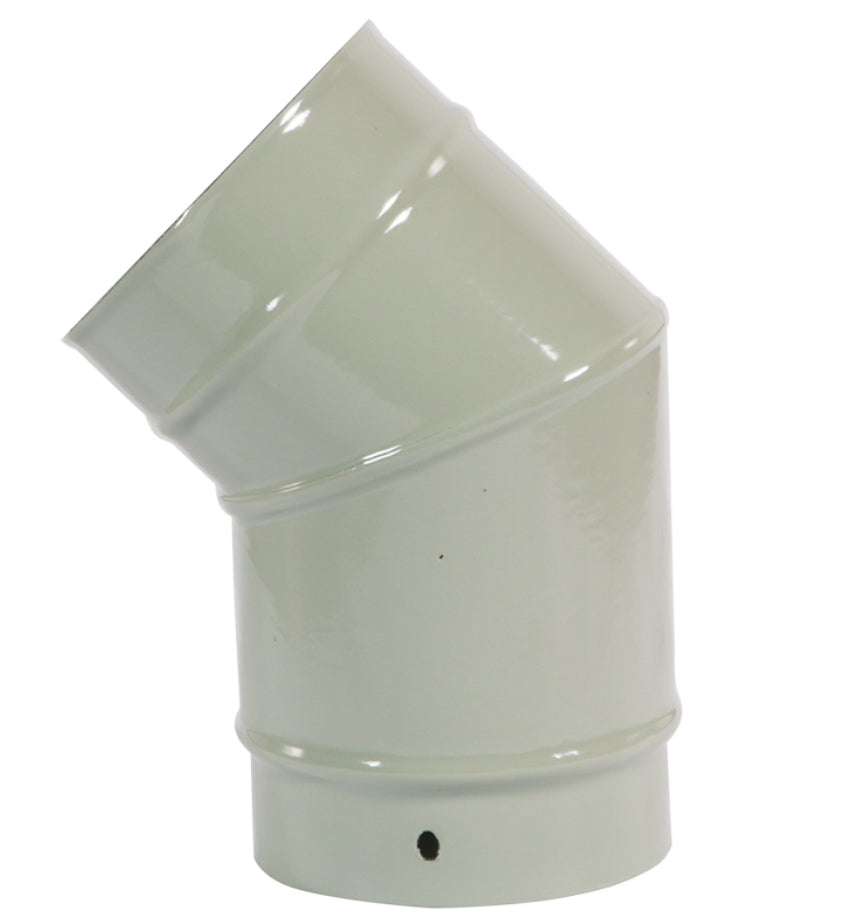 Sage Green Enamel 5" Pipe 135° Bend to fit TVE pipe