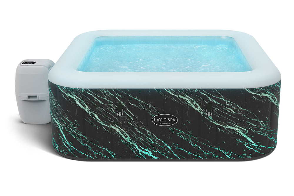 Ryny Florence AirJet 6-person LED light-up inflatable hot tub main view