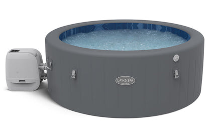 Lay-Z-Spa Santorini HydroJet Pro inflatable hot tub front view