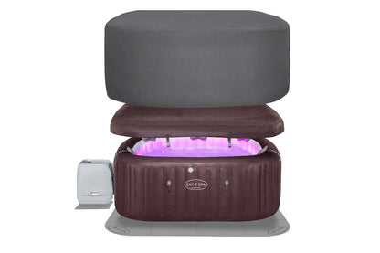lay-Z-Spa Maldives HydroJet Pro Energy Saving Bundle with cover and mat