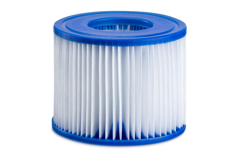 Lay-Z-Spa filter cartridge installed in hot tub filter housing