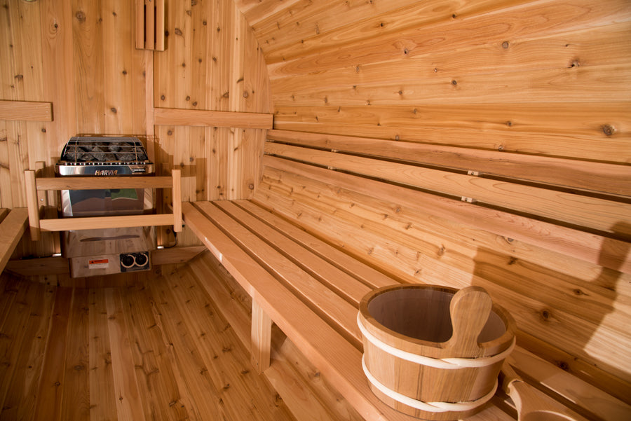 2 Person Canopy Barrel Sauna