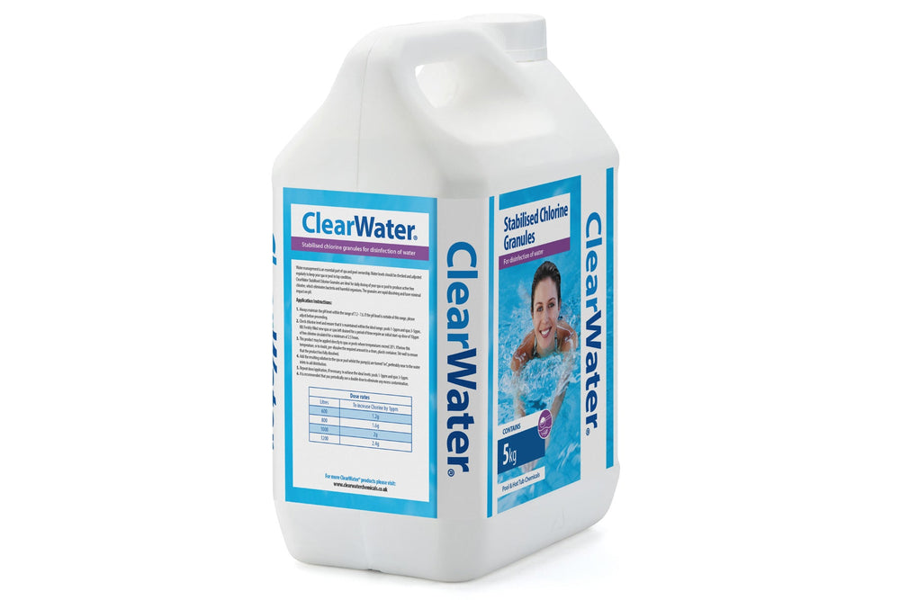 ClearWater Chlorine Granules 5kg product shot 3