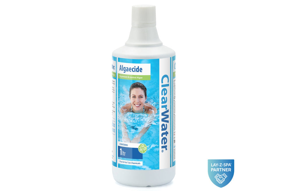 Pool and hot tub algaecide 1L bottle front view