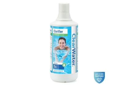 ClearWater Water Clarifier 1L bottle for hot tubs and pools
