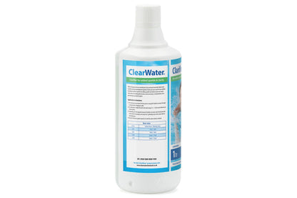 ClearWater Water Clarifier 1L bottle front label close-up