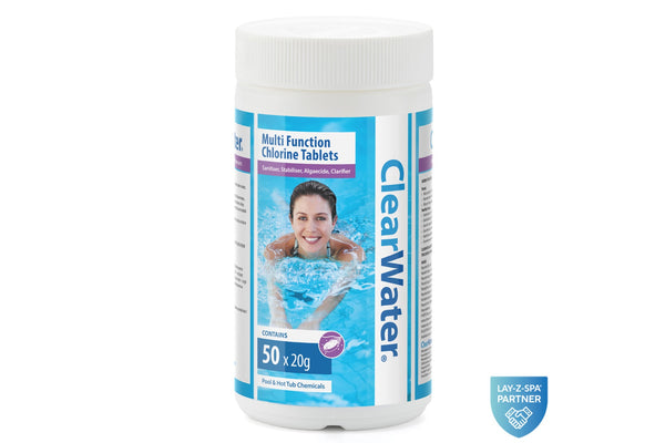 ClearWater multifunction chlorine tablets 1kg pack