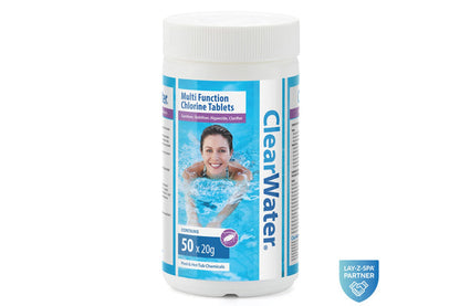 ClearWater multifunction chlorine tablets 1kg pack