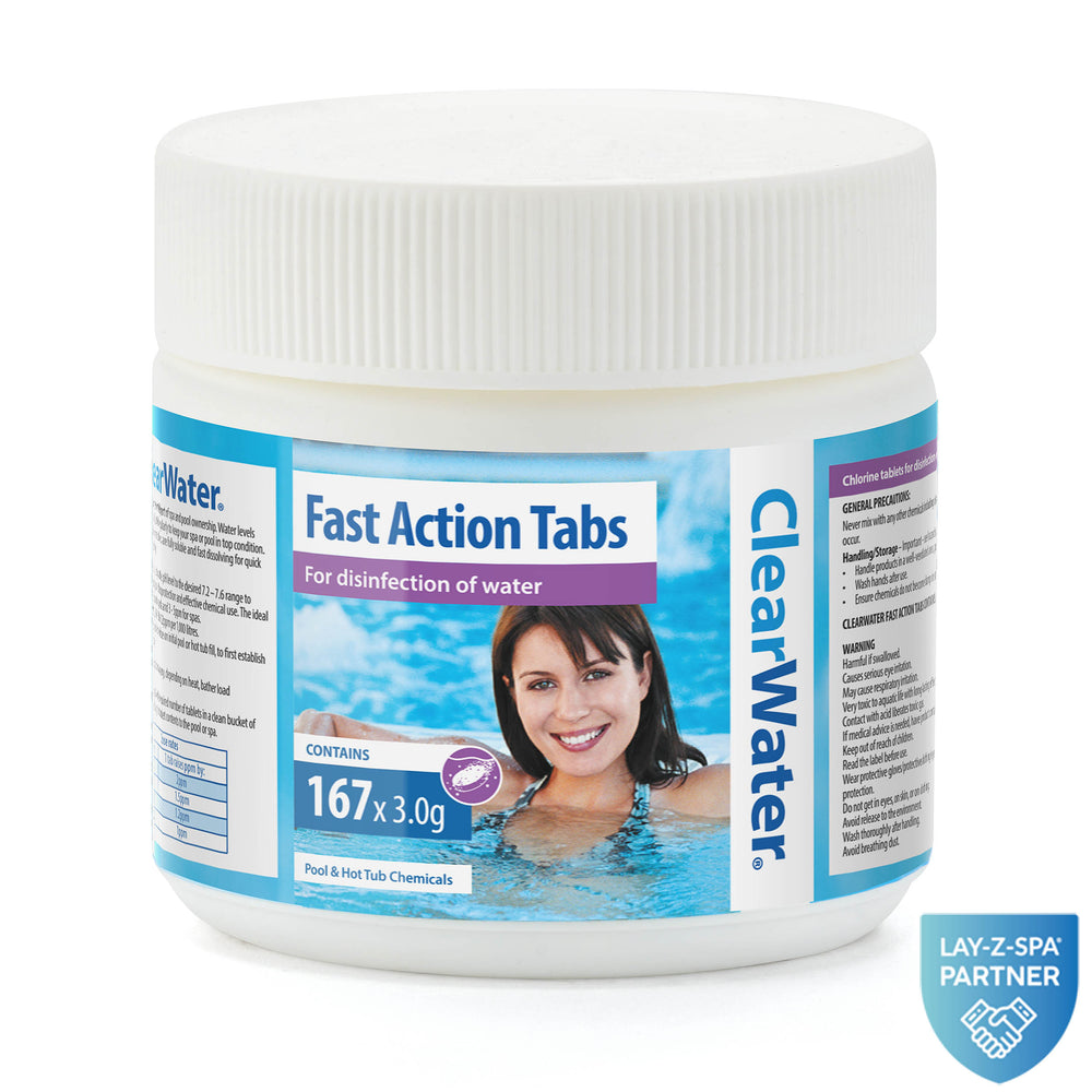 ClearWater Chlorine Tablets & Test Strips Bundle
